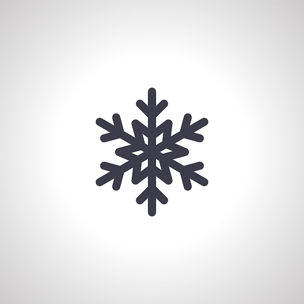 snowflake isolated icon on white background