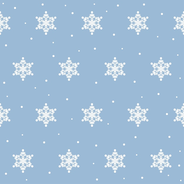 Vector snowflake seamless pattern background for design winter wallpaper, seasonal sale invitation, holiday wrapping paper, fabric textile, garment etc.