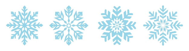 Snowflake vector icon Snowflakes for christmas