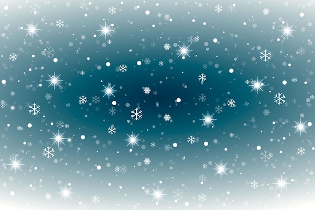 Snowflakes on blue background Vector illustration