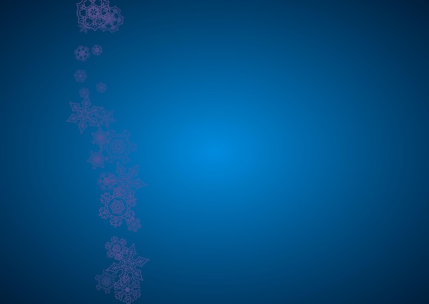 Snowflakes Christmas and New Year holiday banner