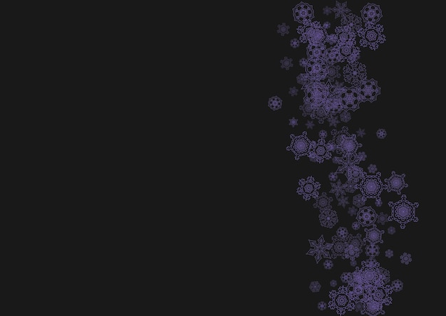 Snowflakes Christmas and New Year holiday banner