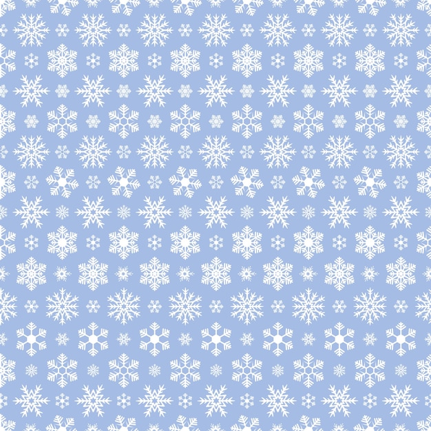 Snowflakes on a purple background Repeating pattern Seamless crystal background