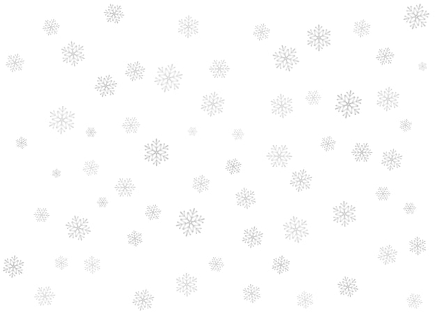 Snowflakes, snow background. Christmas snow for the new year. Vector illustration.