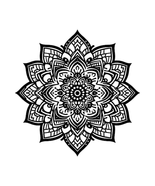 SNOWFLAKES STENCIL VECTOR06 MANDALA STYLE