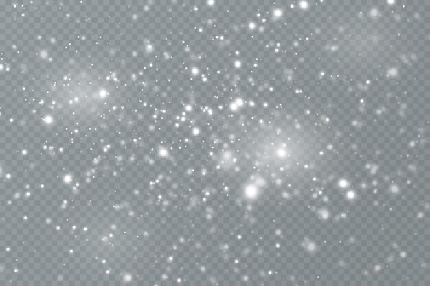 Vector snowflakes on a transparent background, eps 10 vector file.