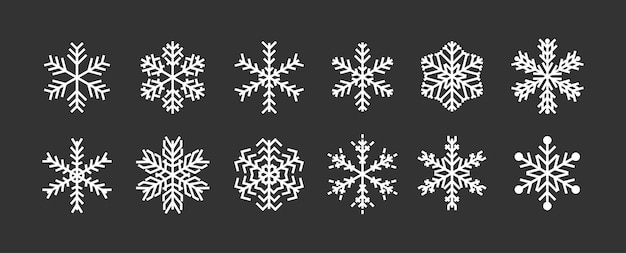 Snowflakes vector icon. Icon logo snow vector icon