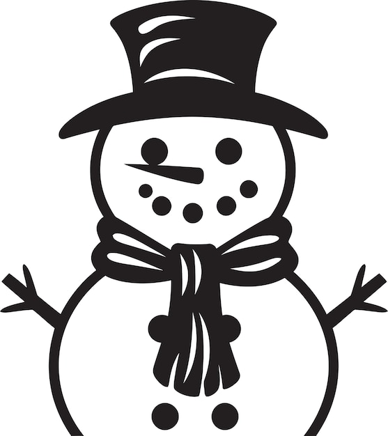 Snowman Delight Unveiled Winter Artistry Winters Frosty Friends Snowman Vector Gallery