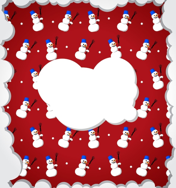 Snowman frame