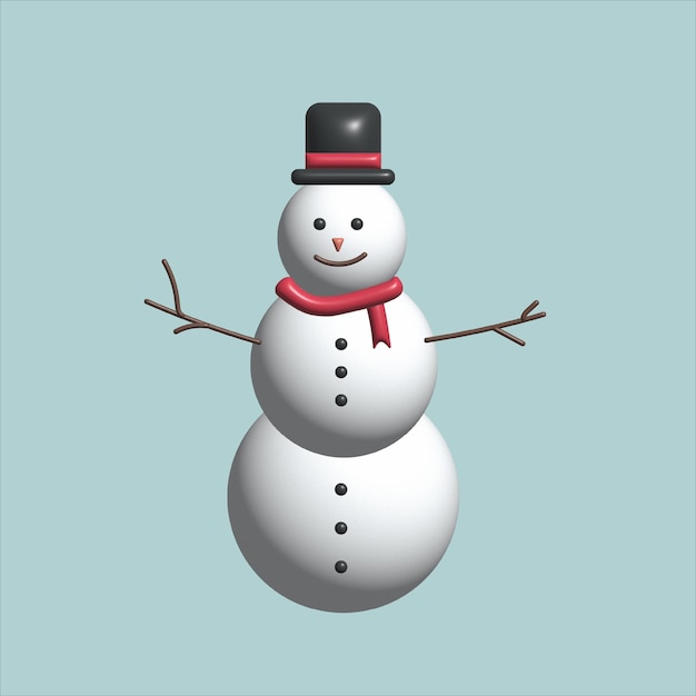 Vector snowman illustration