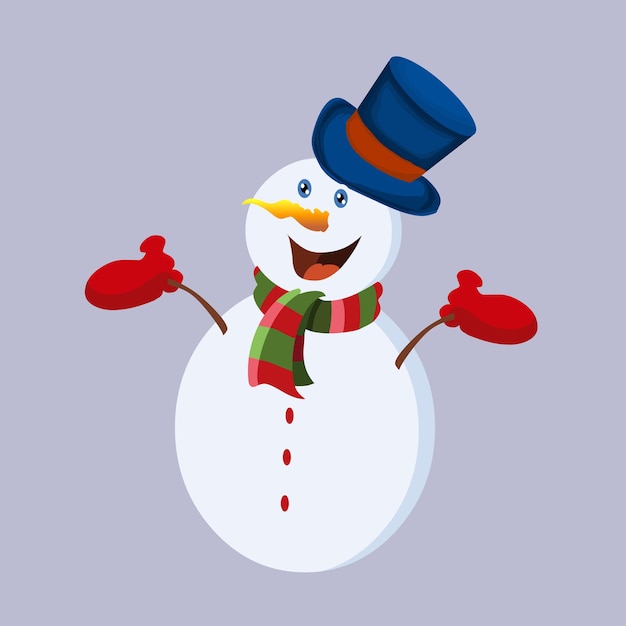 snowman isolated icon on white background