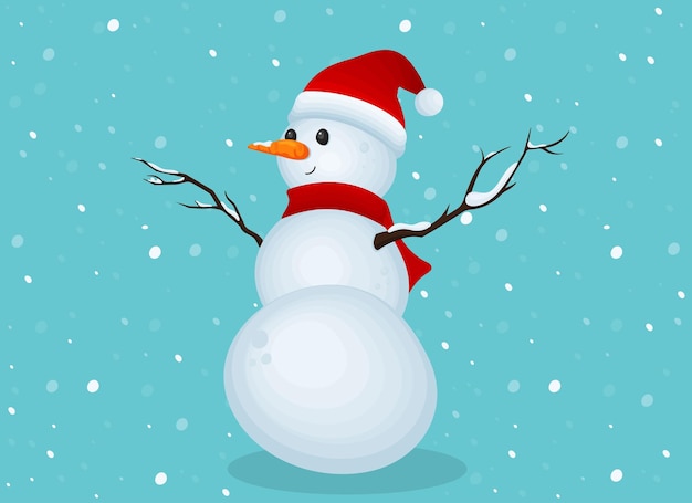 Snowman, New Year's card