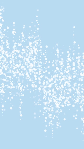 Snowy christmas background Subtle flying snow flakes and stars