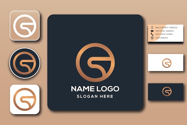 SO monogram logo template