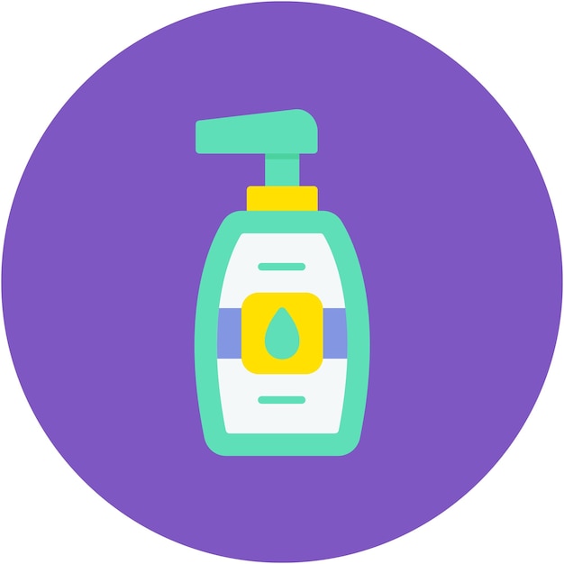 Soap Bottle Vector Illustration Style