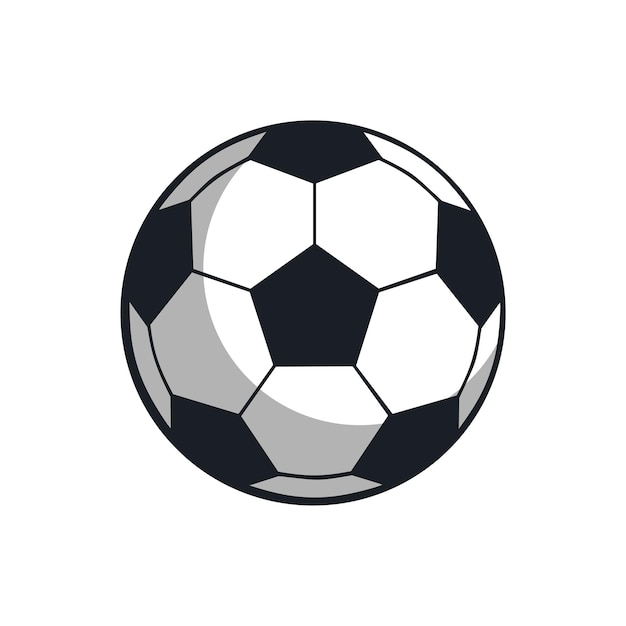 Soccer ball classic vector flat image Isolated illustration