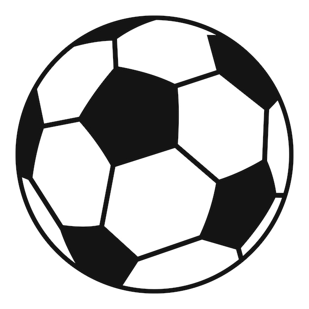 Soccer ball icon Simple illustration of soccer ball vector icon for web