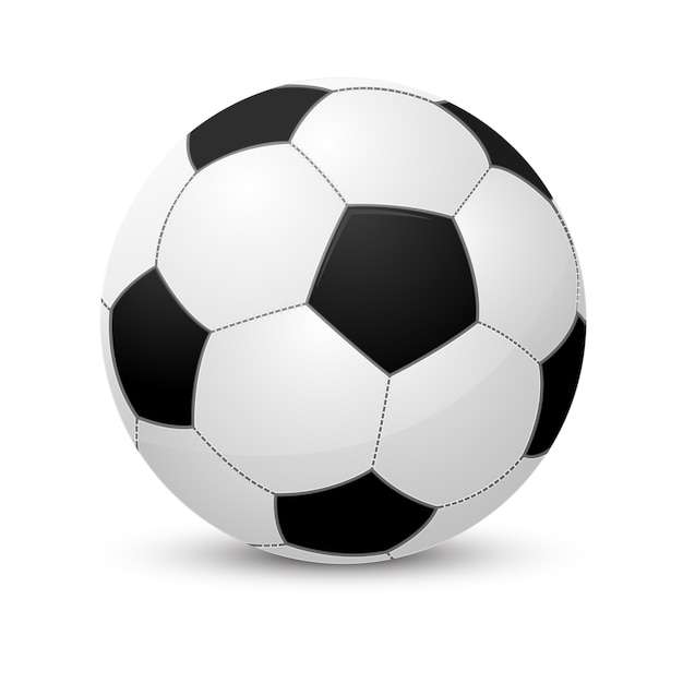 Soccer ball. Isolated on white