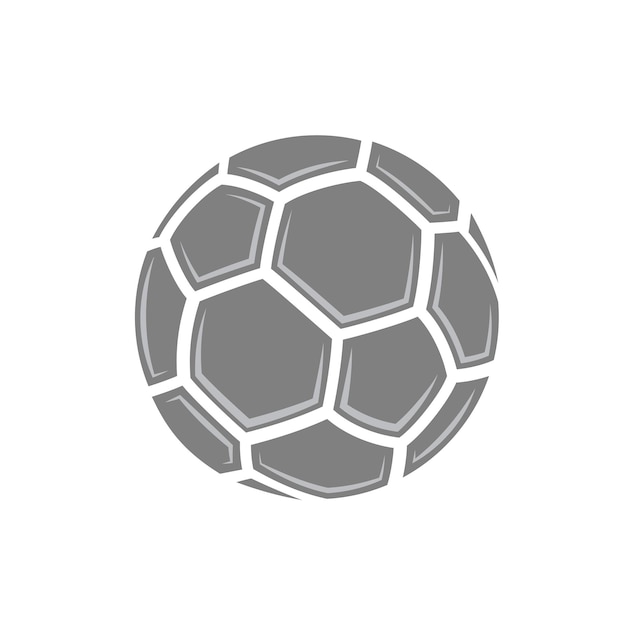 Soccer ball pieces silhouette