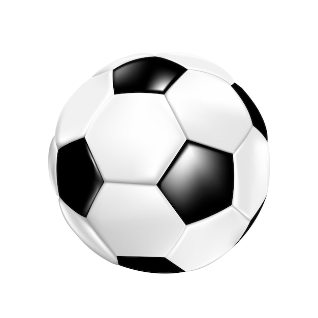 Soccer ball on the white background 001