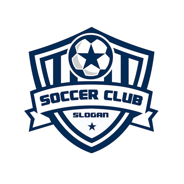 Soccer Club Emblem Logo Vector Isolated