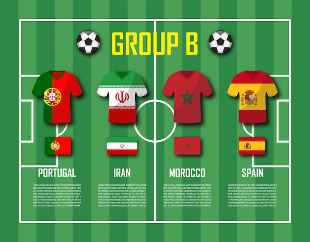 Soccer cup 2018 team group B 