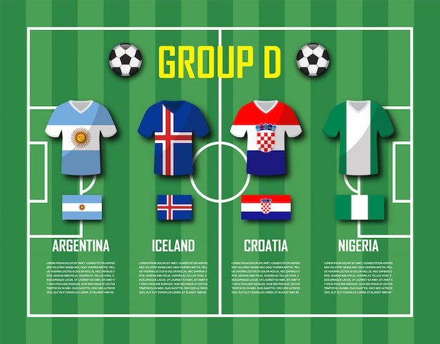 Soccer cup 2018 team group D 