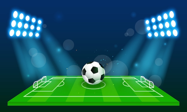 Soccer field background 