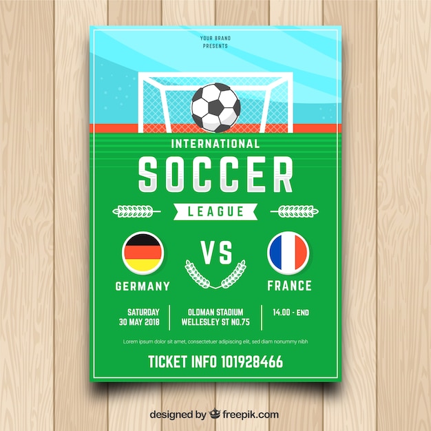 Soccer flyer template