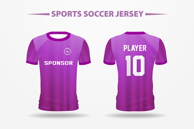 Soccer Football Jersey Design Template for Printing