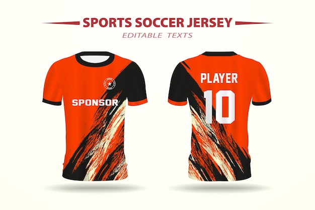 Soccer Football Jersey Design Template for Printing