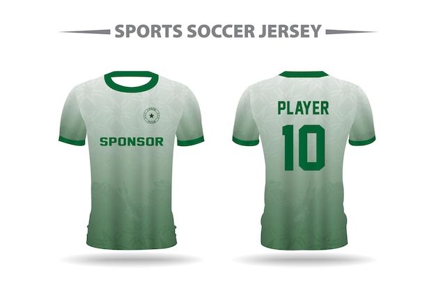 Soccer Football Jersey Design Template for Printing