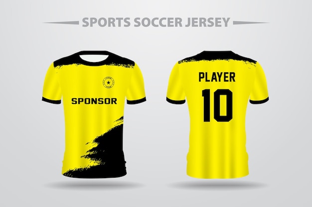 Soccer Football Jersey Design Template for Printing