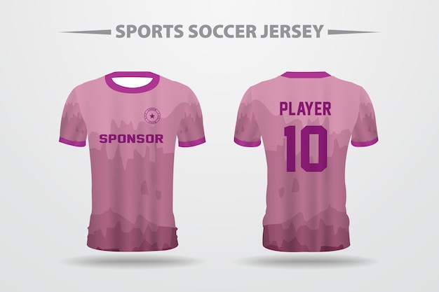 Soccer Football Jersey Design Template for Printing