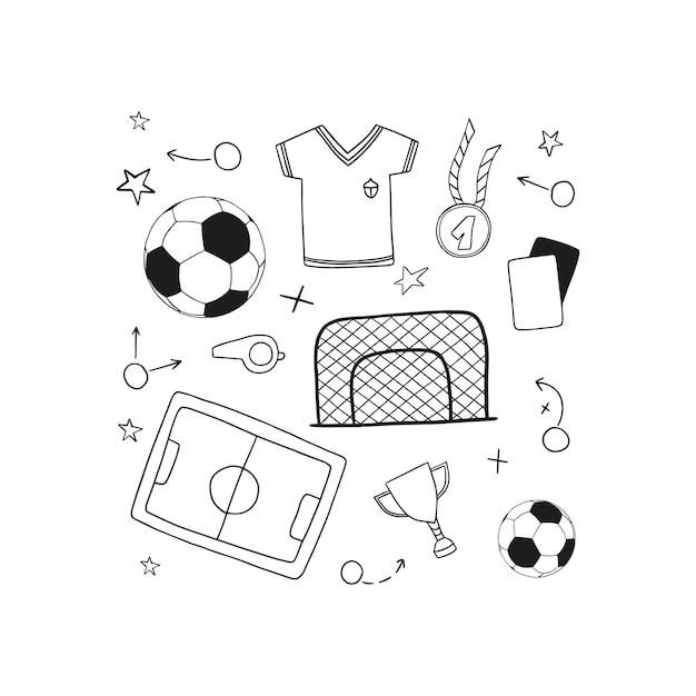 Soccer, football symbols.