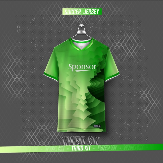 Soccer jersey design for sublimation.abstract mordern sports jersey design template