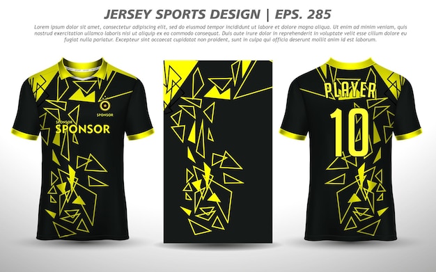 Soccer jersey design for sublimation sport t shirt design Premium Free Vector collection