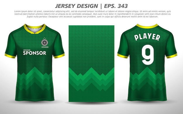 Soccer jersey design for sublimation sport t shirt design Premium Free Vector collection