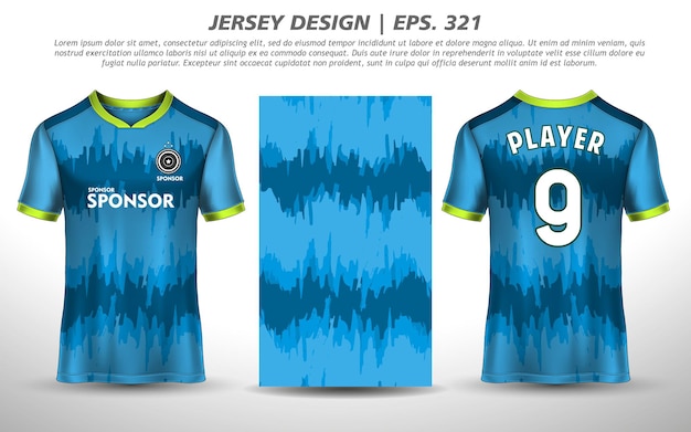 Soccer jersey design for sublimation sport t shirt design Premium Free Vector collection