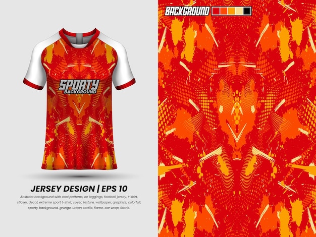 Soccer jersey design for sublimation, sport t shirt design, template jersey