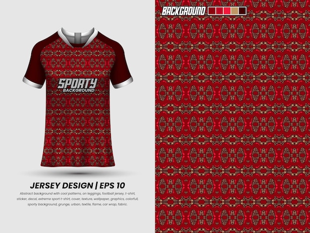 Soccer jersey design for sublimation, sport t shirt design, template jersey