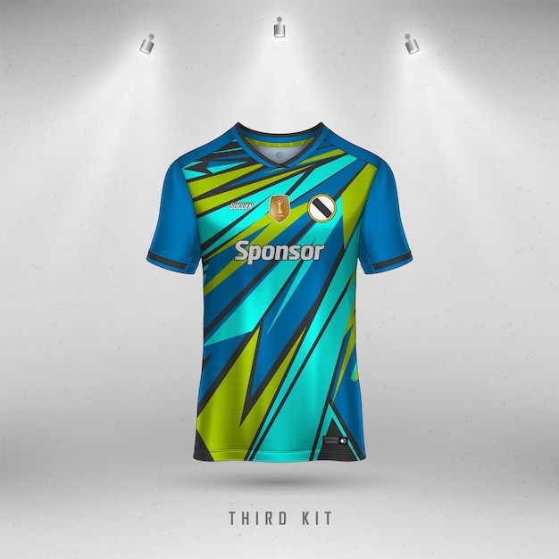 Soccer jersey design for sublimation, sport t shirt design