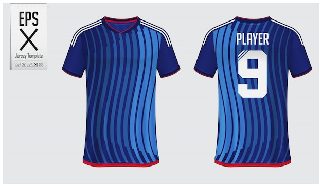 Soccer jersey or football kit template design