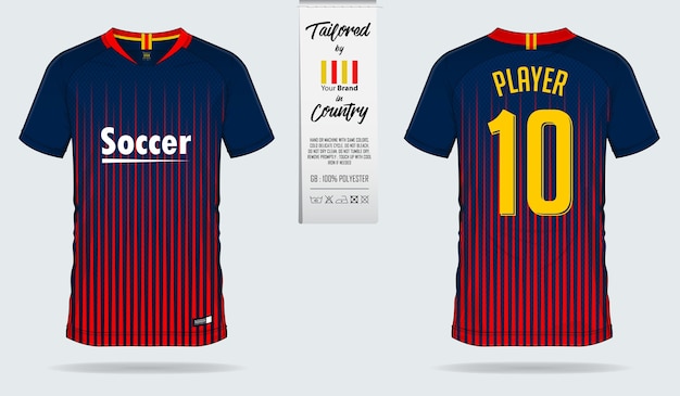 Soccer jersey or football kit template design.