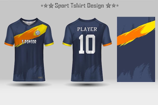 Soccer jersey mockup abstract geometric pattern sport tshirt design