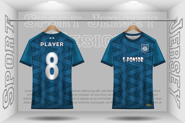 Soccer jersey mockup football jersey design in the studio sublimation for sport t shirt design collection for racing cycling gaming motocross