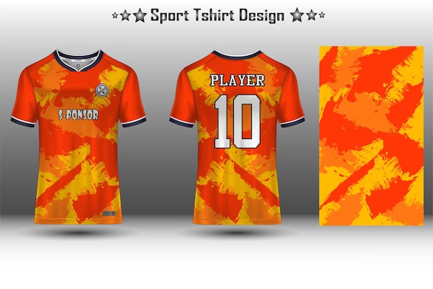 Soccer jersey mockup football jersey design sublimation sport t shirt design collection for racing cycling gaming motocross