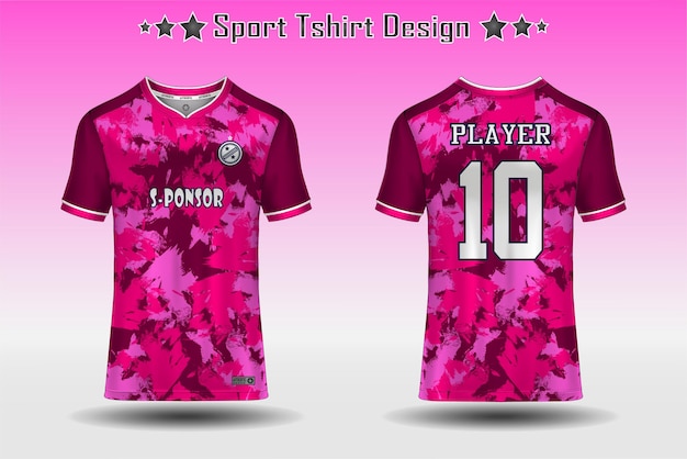 Soccer jersey mockup football jersey design sublimation sport t shirt design collection for racing cycling gaming motocross