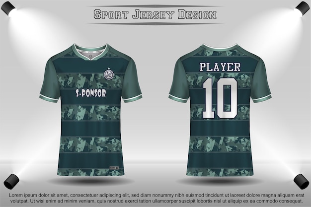 Soccer jersey mockup football jersey design sublimation sport t shirt design collection for racing cycling gaming motocross