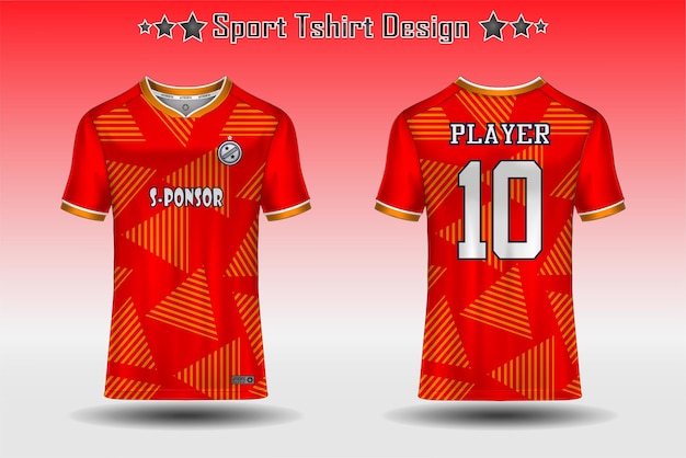 Soccer jersey mockup football jersey design sublimation sport t shirt design collection for racing cycling gaming motocross